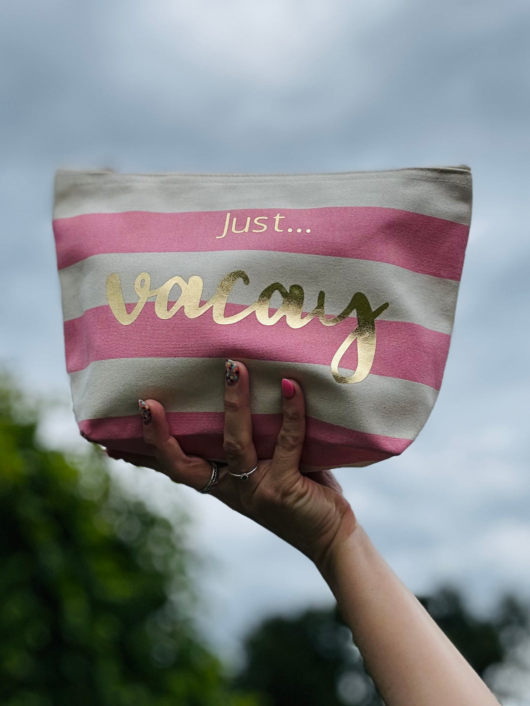 Just... Vacay - Pouch with personalisation