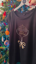 Load image into Gallery viewer, NEW - Merry Christmas Cocktail - Women&#39;s T-Shirt with capped sleeves - Various colours