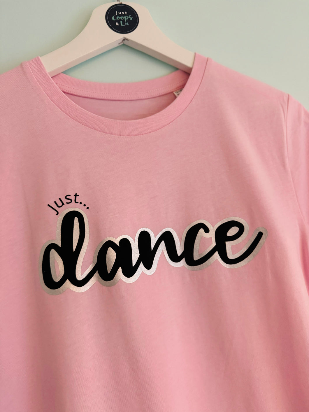 Kids - Organic 'Just... dance' Tee - Pink - 9/11 AND 12/14 years