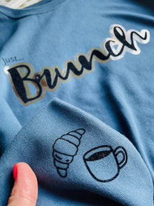 Just... brunch. AW23 Airforce Blue - Sweatshirt/Hoodie