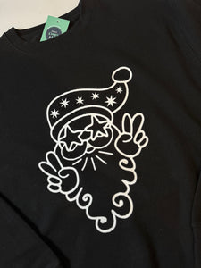 Kids Christmas Sweatshirt - Peace Out Santa