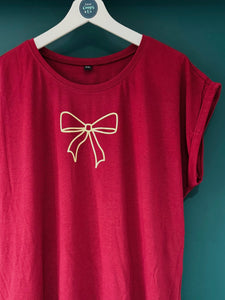 NEW - Bow - Women's T-Shirt with capped sleeves - Various colours