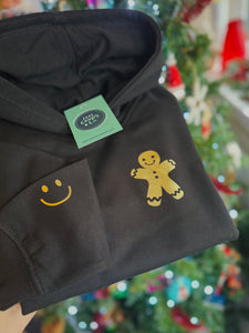 Kids Christmas Hoodie - Gingerbread Man