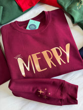 Load image into Gallery viewer, Christmas &#39;Just... Merry&#39; Hoodie - Unisex Fit - Various Colours