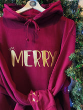 Load image into Gallery viewer, Christmas &#39;Just... Merry&#39; Hoodie - Unisex Fit - Various Colours