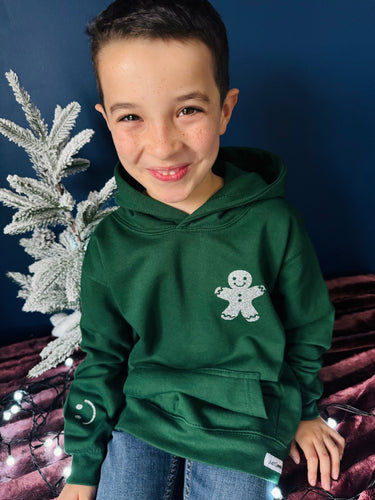 Kids Christmas Hoodie - Gingerbread Man