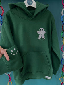 Kids Christmas Hoodie - Gingerbread Man