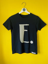 Load image into Gallery viewer, Letter Tee - NAVY - Kids organic Tee