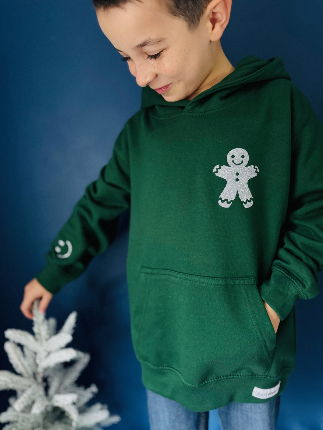 Kids Christmas Hoodie - Gingerbread Man