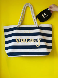 NEW Beach Bag - Summer Smiley with personalisation