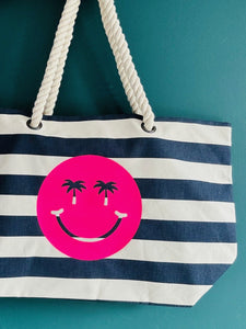 NEW Beach Bag - Summer Smiley with personalisation