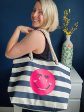 Load image into Gallery viewer, NEW Beach Bag - Summer Smiley with personalisation