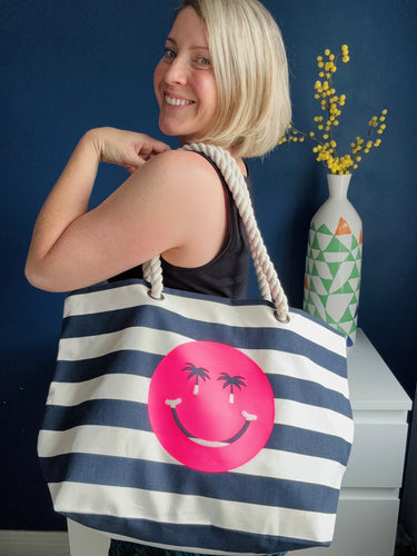 NEW Beach Bag - Summer Smiley with personalisation