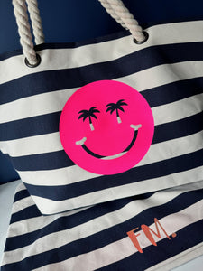 NEW Beach Bag - Summer Smiley with personalisation