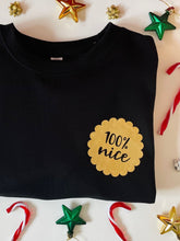 Load image into Gallery viewer, Kids Christmas Sweatshirt - 100% Nice