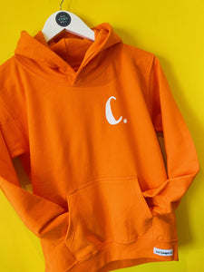 ORANGE Kids Hoodie. Personalised