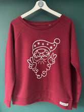 Load image into Gallery viewer, Peace Out Santa - Women&#39;s Fit Organic sweatshirt