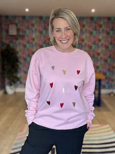 NEW - Hearts - Sweatshirt - Various Colours