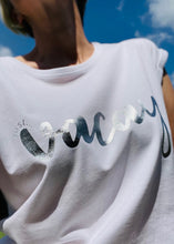 Load image into Gallery viewer, NEW - &#39;Just... Vacay&#39; - Women&#39;s T-Shirt with capped sleeves - Various colours