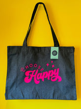 Load image into Gallery viewer, &#39;Just... choose happy&#39; XL Tote - with personalisation