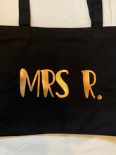 Load image into Gallery viewer, &#39;Just... my stuff&#39; XL Tote - BLACK - with personalisation