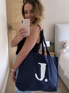 'Just... my stuff' XL Tote - BLUE - with personalisation