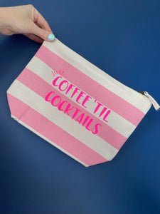 Beach Bag - Just... Coffee 'til cocktails with personalisation