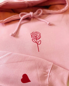 Rose Hoodie - Pink